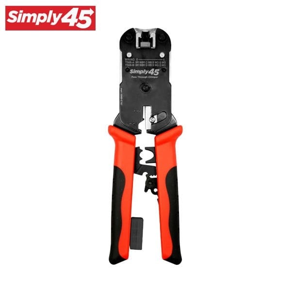 Simply45 ProSeries Heavy Duty RJ45 Crimp Tool for all S45 brand UTP & STP RJ45 Modular Plugs - 1Ea/Blister SIM-S45-C101 - main